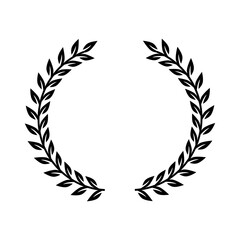 Fototapeta na wymiar laurel wreath vector logo template