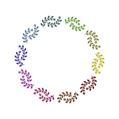 laurel wreath vector logo template