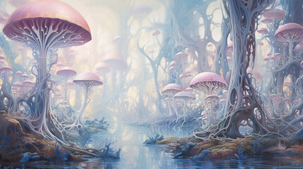 The Surreal Forest of Fungi