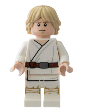 Dortmund - Deutschland 6..Juli 2023 Lego Minifigure Luke Skywalker 