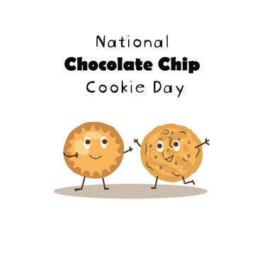 National Chocolate Chip Cookie Day vector. August 4