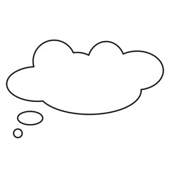 Trendy think bubble line