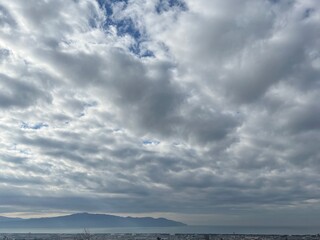 clouds over the sea