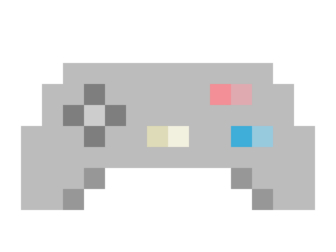 ゲーム機のコントローラーのドット絵