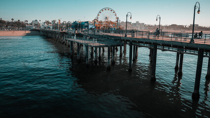 Fototapeta premium pier at sunset