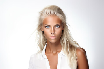 AI generated image of attractive woman face