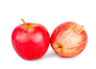 Red apples isolated on a white background