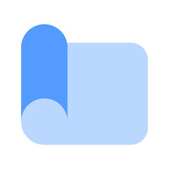 yoga mat duotone icon