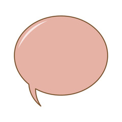 Colorful speech bubble and dialog balloon