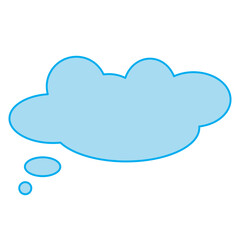 Colorful speech bubble and dialog balloon