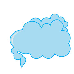 Colorful speech bubble and dialog balloon