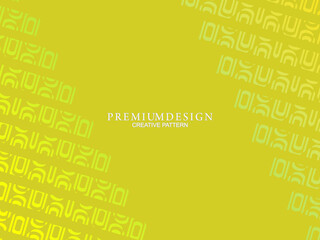 Premium background design with yellow luxury motifs. Vector horizontal template, for digital lux business banners, contemporary formal invitations, luxury vouchers, gift certificates, etc.