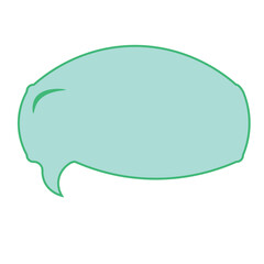 Colorful speech bubble and dialog balloon