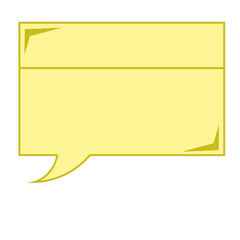 Colorful speech bubble and dialog balloon