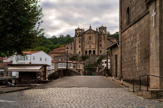 Spectacular photography in the town of Padron, highlighting the Convent of Carmen. Photography made in La Coru&ntilde;a, Galicia, Spain.