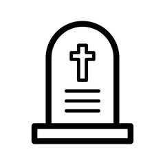 Obraz premium tombstone icon for graphic and web design