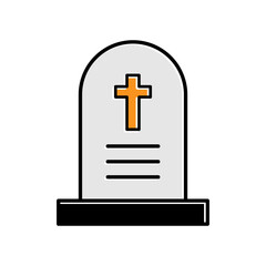 Obraz premium tombstone icon for graphic and web design