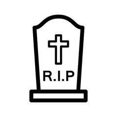 tombstone icon for graphic and web design