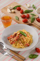 ツナとトマトのパスタ