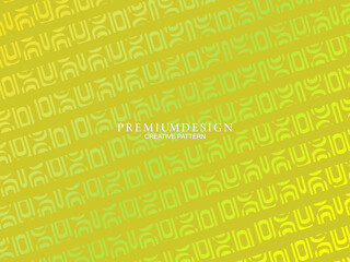 Premium background design with yellow luxury motifs. Vector horizontal template, for digital lux business banners, contemporary formal invitations, luxury vouchers, gift certificates, etc.