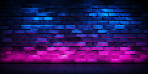 Black Brick Wall with Colorful Neon Lighting
AI Generated Neon Effect on Black Brick Wall
Pink, Purple, and Blue Neon Lights on Black Brick Wall AI Generated