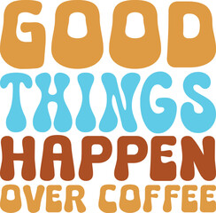 coffee retro svg design and eps file