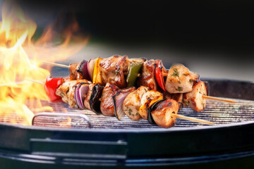 Barbecue, Bar-B-Q, Barbeque Grill Street Food market 