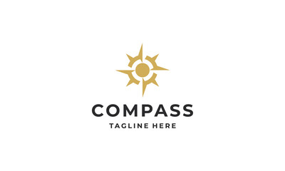 Compass, Navigation logo design vector