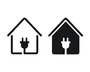 House voltage icon. Illustration vector