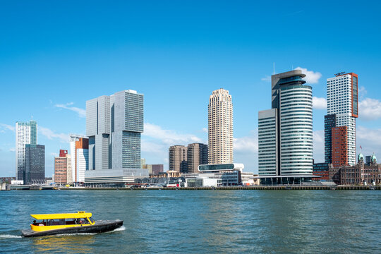 kop van Zuid in Rotterdam, Zuid-Holland province, The Netherlands