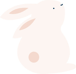 Cute pink bunny