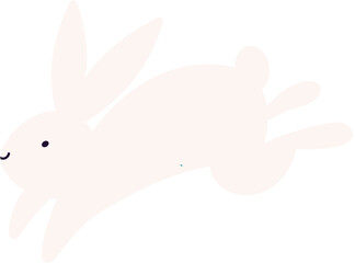 Obraz premium Cute pink bunny