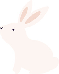 Fototapeta na wymiar Cute pink bunny