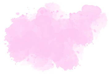 watercolor pink background. watercolor background with clouds. isolated