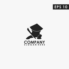 Samurai Ronin Logo Design Vector Template. Modern Design. Vector Illustration