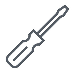 Screwdriver repair icon symbol vector image. Illustration of the fix toolkit repair equipment design image