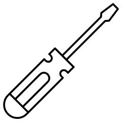 Screwdriver repair icon symbol vector image. Illustration of the fix toolkit repair equipment design image