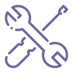 Screwdriver repair icon symbol vector image. Illustration of the fix toolkit repair equipment design image