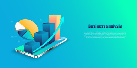 Business analysis online application on mobile