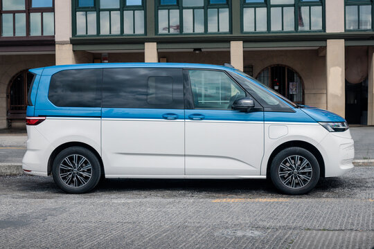 PASAIA, SPAIN-JUNE 15, 2023: Volkswagen T7 Multivan