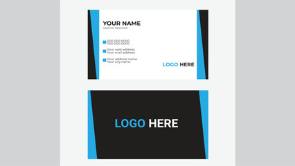Clean professional business card template, visiting card, business card template. simple clean template vector design, layout in rectangle size.