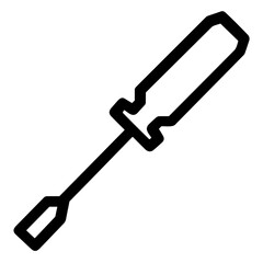 Screwdriver repair icon symbol vector image. Illustration of the fix toolkit repair equipment design image