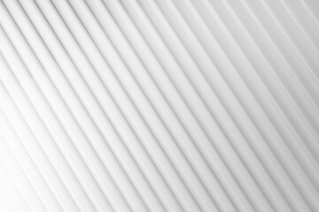 White abstract background of diagonal striped rippled pattern, top view, backdrop for advertising,...