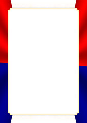 Vertical  frame and border with Taiwan flag