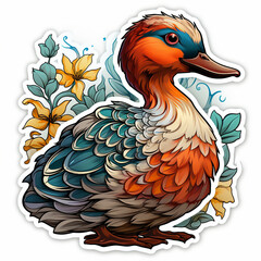 cute duck Sticker