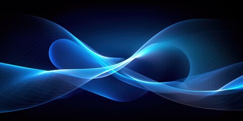 Visualization of sound waves. Abstract futuristic background with colorful glowing neon moving high speed wave lines and bokeh lights. Data transfer concept. Fantastic wallpaper. Generative AI