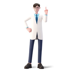 3d cartoon doctor character