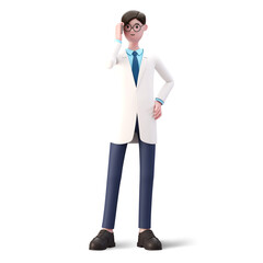 3d cartoon doctor character