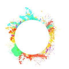 circle paint splash 
