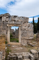Fototapeta na wymiar Remains of an ancient city, Hierapolis, Denizli Province, Turkey